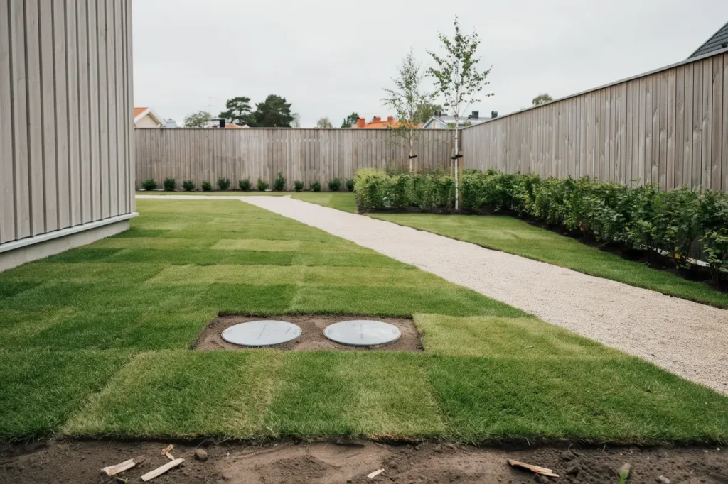 installation av enskilt avlopp med reningsverk i farsta strand farsta