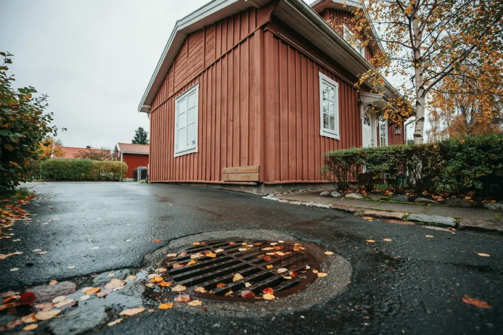 n r beh ver dagvattenbrunnar spolas vid huset
